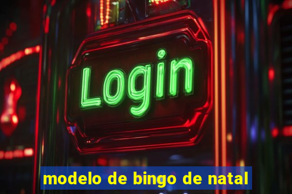 modelo de bingo de natal